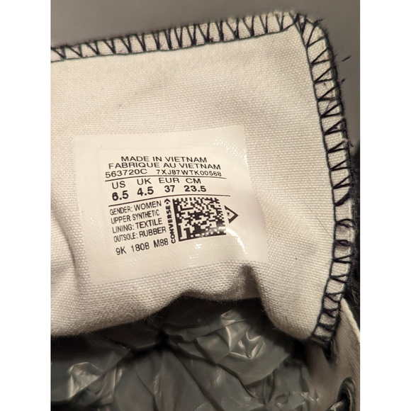 Converse Chuck Taylor Miley Cyrus Black Patent “Mickey “Low Top 6.5 Women Shoes - Picture 6 of 10